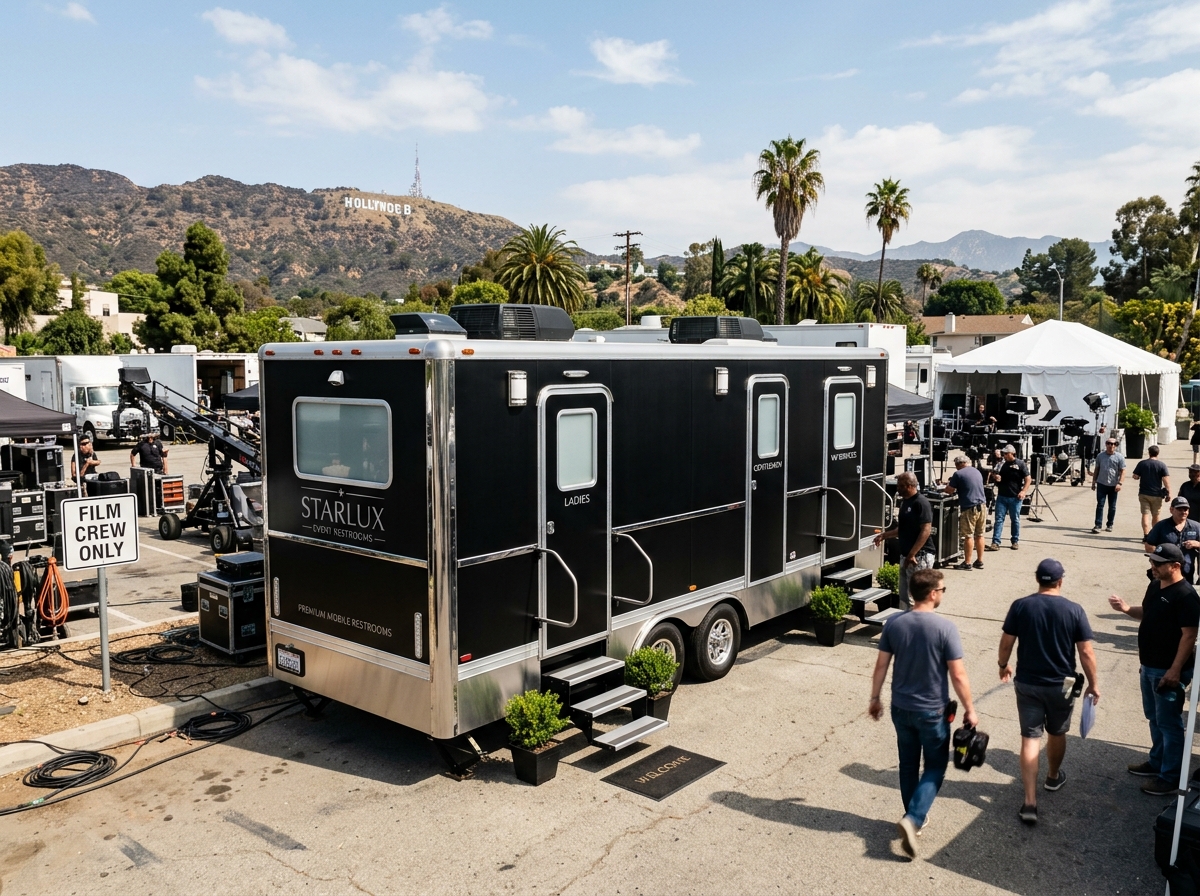 Luxury Restroom Trailer Rental Los Angeles California